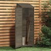 Garden Shed Anthracite 21.7"x20.5"x68.7" Solid Wood Fir - Anthracite