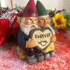 1pc Garden Gnome Couple Statue, Resin Couple In Love Gnome