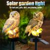 Solar Owl Garden Light Owl Solar Lamp Parrot Lawn Light Solar Lights Outdoor Solar Light Animal Pixie Lawn Lamp Waterproof Decor - Brown - China