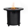 30inch Propane Round Fire Table 40000BTU Propane Fire Pit Table - as Pic