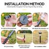 Solar Outdoor Lights New Garden Lamps Powered Waterproof Landscape Path for Yard Backyard Lawn Patio Decorative LED Lighting - Upgrade 1 Warm