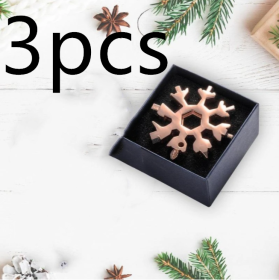 Snow 18 In One Multi-Function Tool Card Combination (Option: 3pcs-Rose gold)